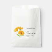 Laat liefde groeien Calendula zaad bruiloft Bedankzakje (Voorkant)
