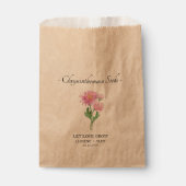 Laat liefde groeien Chrysanthemum zaden bruiloft Bedankzakje (Voorkant)