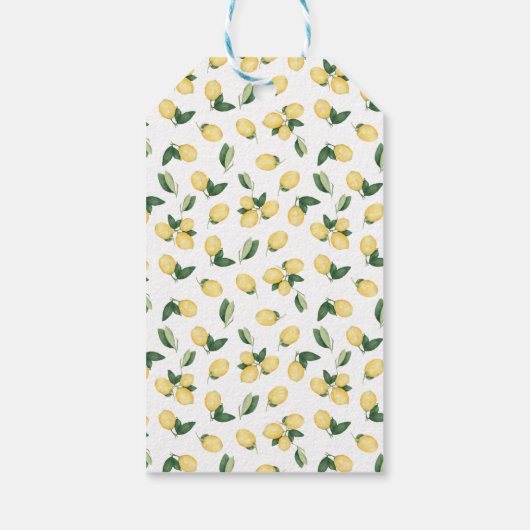 Laat liefde groeien citroenen Vrijgezellenfeest Pl Cadeaulabel (Achterkant)