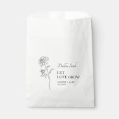 Laat liefde groeien Dahlia zaad bruiloft Bedankzakje (Voorkant)