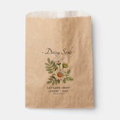 Laat liefde groeien Daisy Seeds Wedding Favor Bag Bedankzakje (Voorkant)