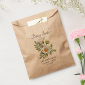 Laat liefde groeien Daisy Seeds Wedding Favor Bag Bedankzakje (Gezegeld)