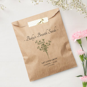 Laat liefde groeien l Baby's Breath Seeds bruiloft Bedankzakje
