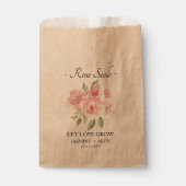Laat liefde groeien l Roos Seeds Wedding Favor Bag Bedankzakje (Voorkant)