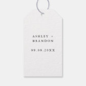 Laat liefde groeien Labels, moderne bloemenbruilof Cadeaulabel (Achterkant)