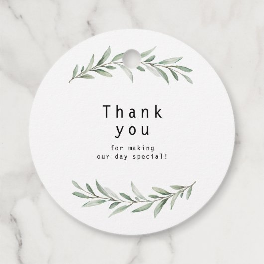 "Laat liefde groeien" moderne kalligrafie rustiek Bedankjes Labels (Achterkant)