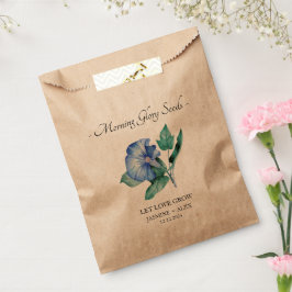 Laat liefde groeien Morning Glory zaden bruiloft Bedankzakje
