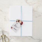 Laat liefde groeien plant cadeau marsala bruiloft cadeaulabel (Met Touw)