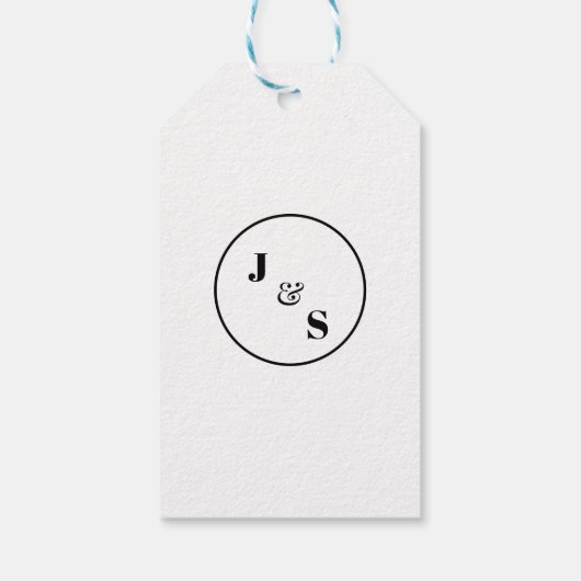 Laat liefde groeien plant cadeau minimalistische h cadeaulabel (Achterkant)