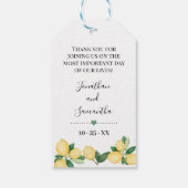 Laat liefde groeien Plant geschenk citroenen douch Cadeaulabel (Achterkant)