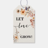 Laat Liefde Groeien Plant Gift Herfst Wildflowers Cadeaulabel (Voorkant)