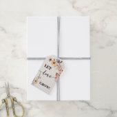 Laat Liefde Groeien Plant Gift Herfst Wildflowers Cadeaulabel (Met Touw)