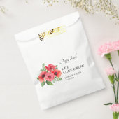 Laat liefde groeien Poppy Seed bruiloft Bedankzakje (Gezegeld)