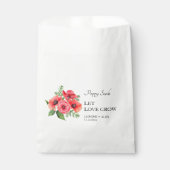 Laat liefde groeien Poppy Seed bruiloft Bedankzakje (Voorkant)