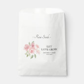 Laat liefde groeien Roos Seed bruiloft gunst Bedankzakje (Voorkant)