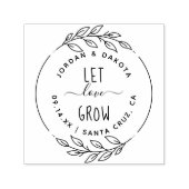 Laat liefde groeien rustieke handgetekende script   zelfinktende stempel (Design)