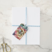 "Laat liefde groeien" Succulent huwelijkscadeau La Cadeaulabel (Met Touw)