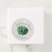 Laat liefde groeien succulente groene bruiloft gun bedankjes labels (In situ)
