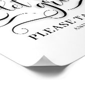 Laat Liefde Groeien Trouwsign Poster (Hoek)