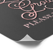 Laat Liefde Groeien Trouwsign Poster (Hoek)