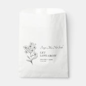 Laat liefde groeien Vergeet me niet Seed Wedding F Bedankzakje (Voorkant)