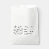 Laat liefde groeien Wildflower zaad bruiloft Bedankzakje (Voorkant)