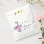 Laat liefde groeien zoete erwtenzaad bruiloft bedankzakje (Gezegeld)