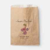 Laat liefde groeien zoete erwtenzaden bruiloft bedankzakje (Voorkant)