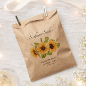 Laat liefde groeien Zonnebloempitten Bruiloft Favo Bedankzakje (Geknipt)
