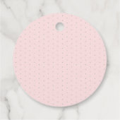 Laat Liefde Grow Pink Floral en Sage Vrijgezellenf Bedankjes Labels (Achterkant)