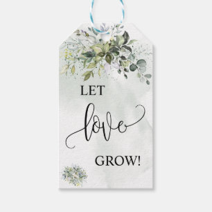 Laat Liefde Grow plant cadeau Eucalyptus succulent Cadeaulabel