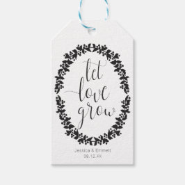 Laat Liefde Krans groeien Favor Tag Cadeaulabel