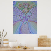 Laat liefde, laat God Guardian Angel Poster afdruk (Keuken)