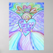 Laat liefde, laat God Guardian Angel Poster afdruk (Voorkant)