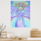 Laat liefde, laat God Guardian Angel Poster afdruk (Keuken)