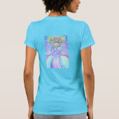 Laat liefde, laat God regenboog Pastel Angel Kunst T-shirt (Achterkant)