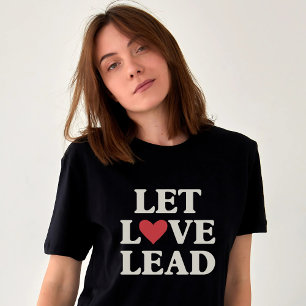 Laat liefde leiden Inspirerend positief hart Tri-Blend Shirt