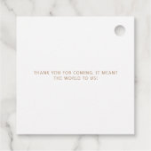 Laat Liefde Sparkle, Modern Goud en Wit Bedankjes Labels (Achterkant)