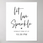 Laat Liefde Sparkle, Sparkler Verstuur Tijd, Bruil Poster (Voorkant)