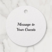 Laat liefde sprankelen ECHTE gouden folie Bedankjes Labels (Achterkant)