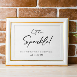 Laat liefde sprankelen teken Afdrukbaar Poster