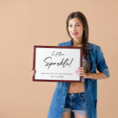 Laat liefde sprankelen teken Afdrukbaar Poster