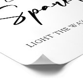 Laat liefde sprankelen teken Afdrukbaar Poster (Hoek)