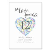 Laat liefde sprankelen waterverf diamant kaart (Achterkant)