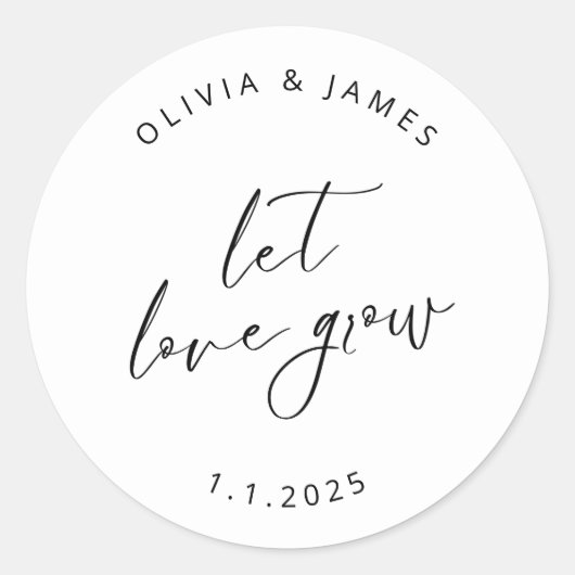 Laat liefde Stickers groeien (Voorkant)