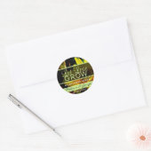 Laat liefde zonnebloem Stickers groeien (Envelop)