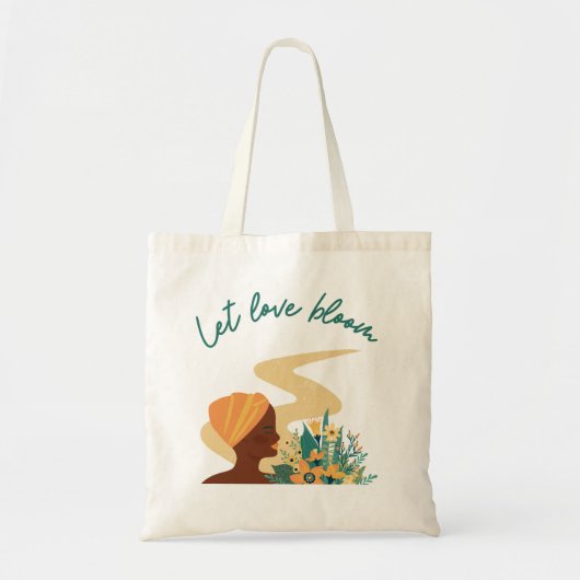 Laat liefdesbloem tote bag (Voorkant)