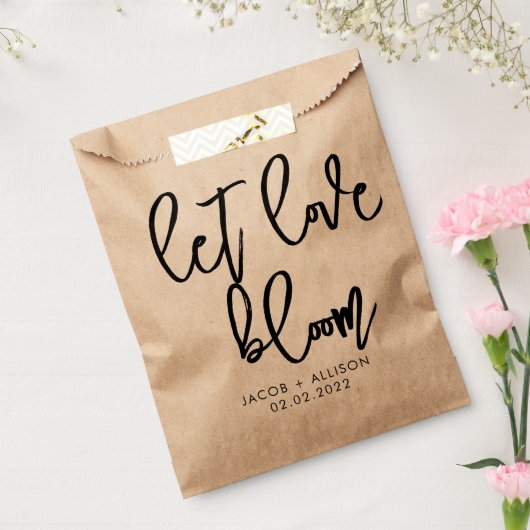 laat liefdesbloem wilde bloemzaden bruiloft confet bedankzakje (Gezegeld)