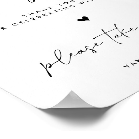 Laat liefdesgroei minimalistische weduwen voor Taf Poster (Hoek)