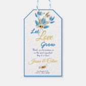 Laat liefdesgroei weduwschap voor Labels met cadea Cadeaulabel (Voorkant)